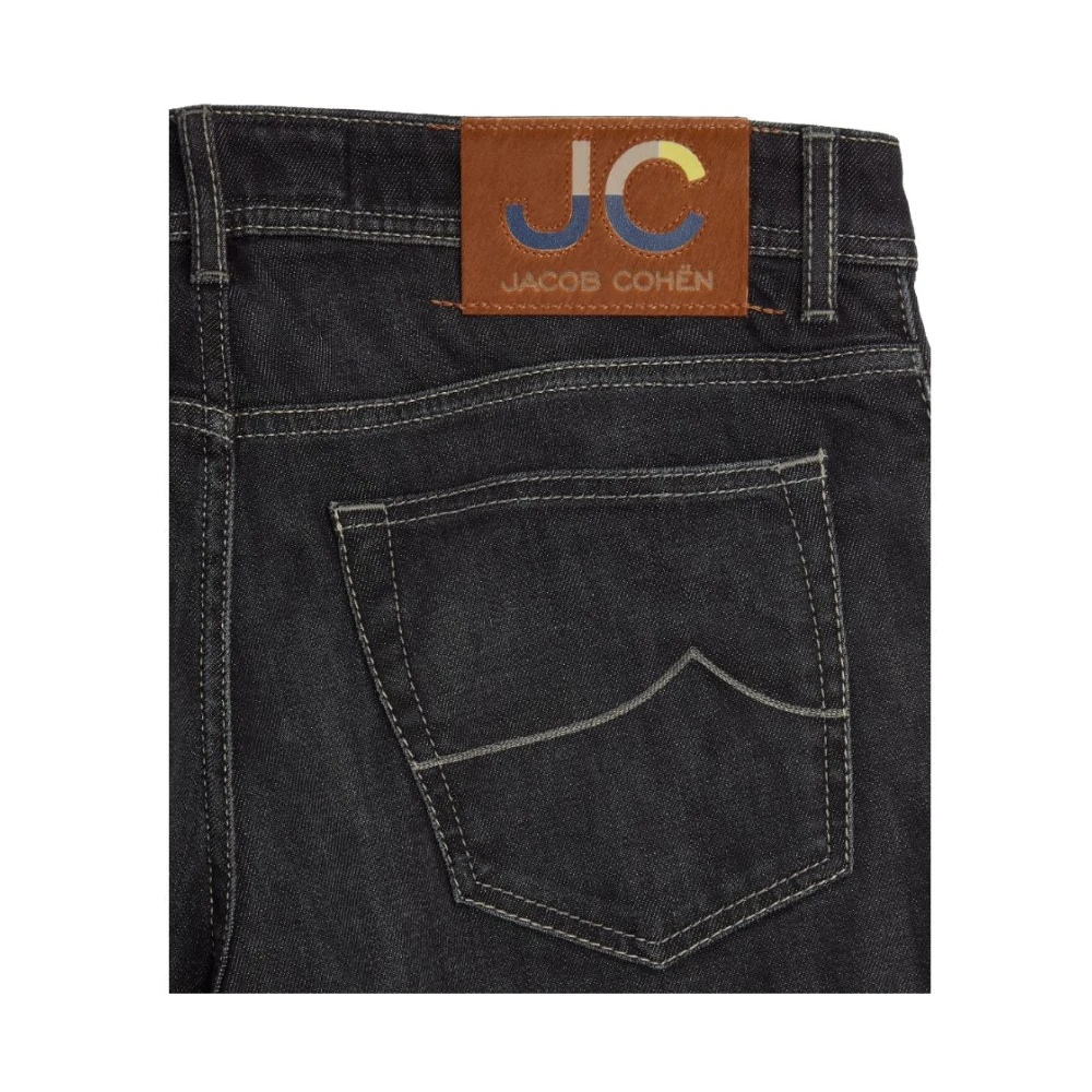 Jacob Cohën Zwarte katoenen jeans & broek Black Heren