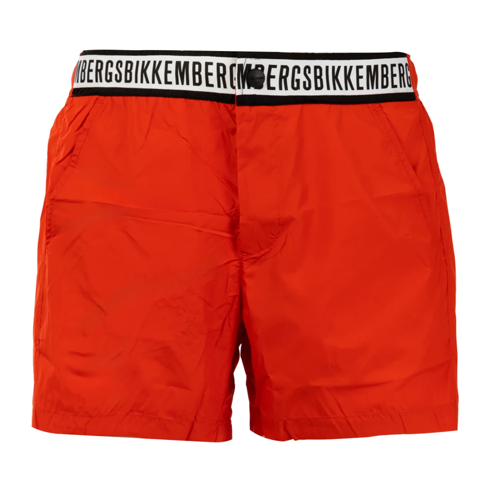 Bikkembergs Korte boardshort elegantie en sportieve geest Red Heren