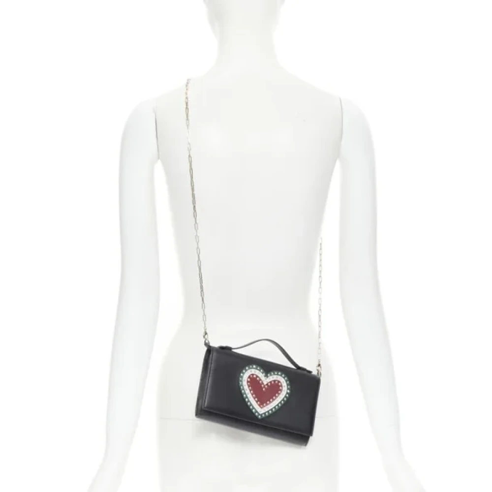 Valentino Leather crossbody-bags Black Dames