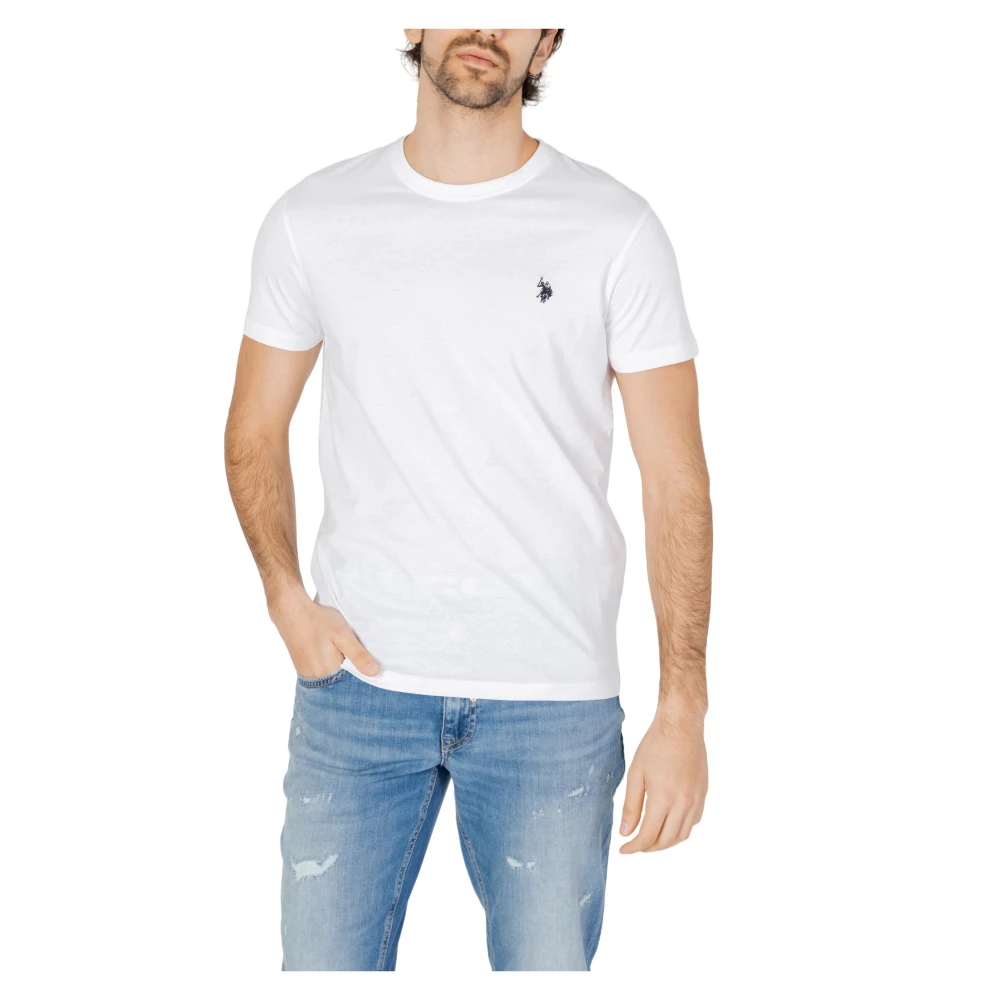 U.s. Polo Assn. Heren T-shirt Lente Zomer Collectie White Heren