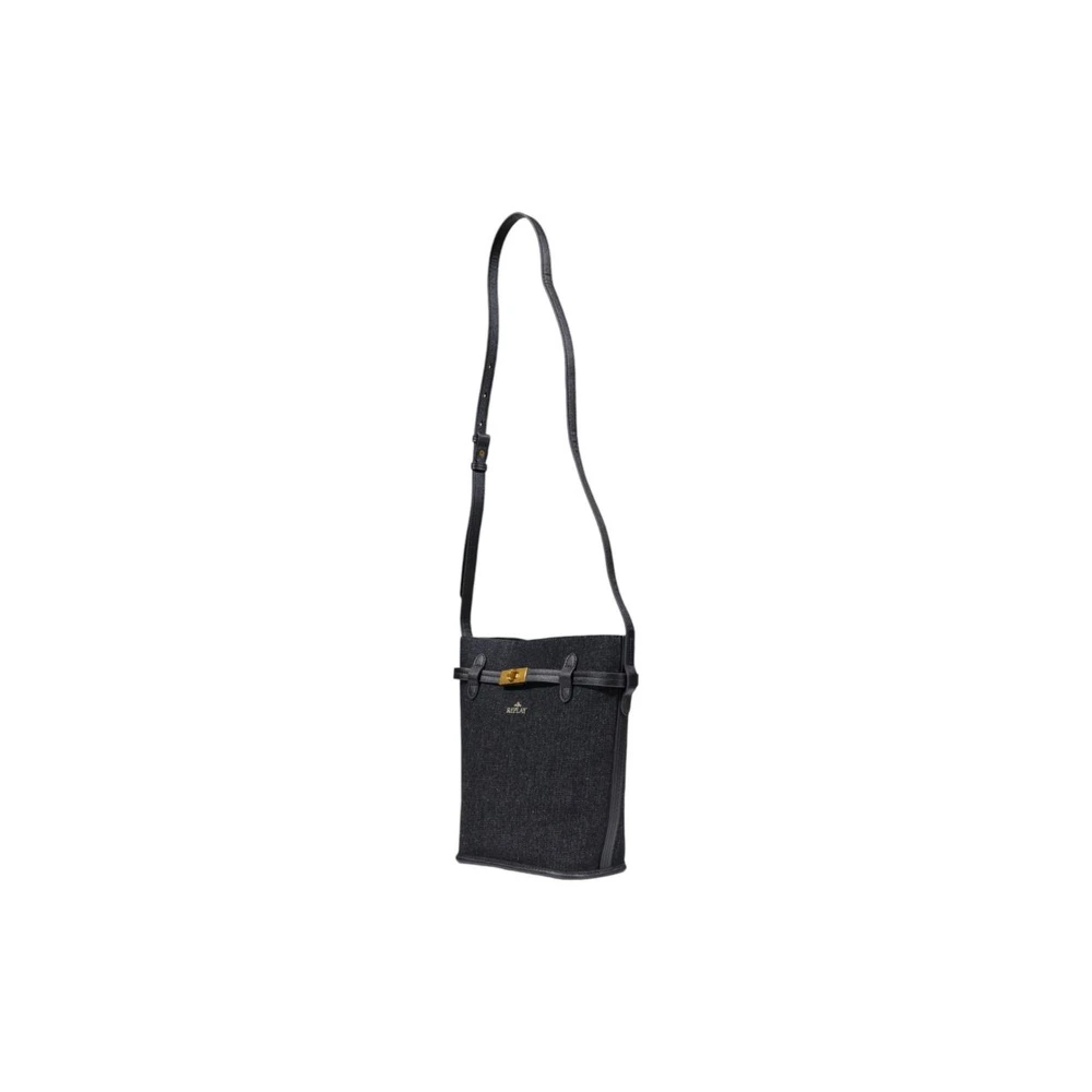 Replay Zwarte katoenen handtas Black Dames