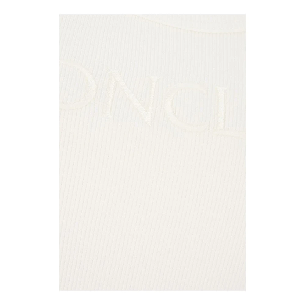 Moncler Logo Tanktop Mouwloos Vrouwen White Dames