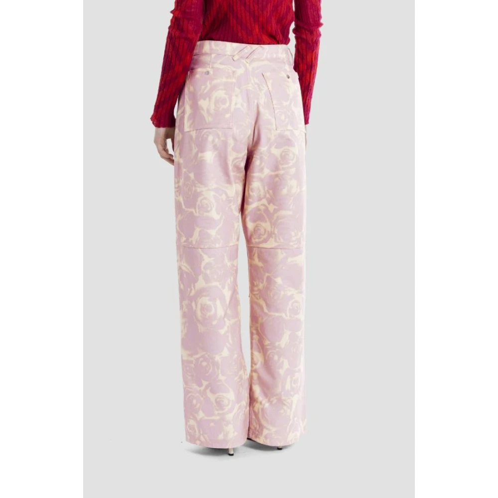 Burberry Trousers Pink Dames