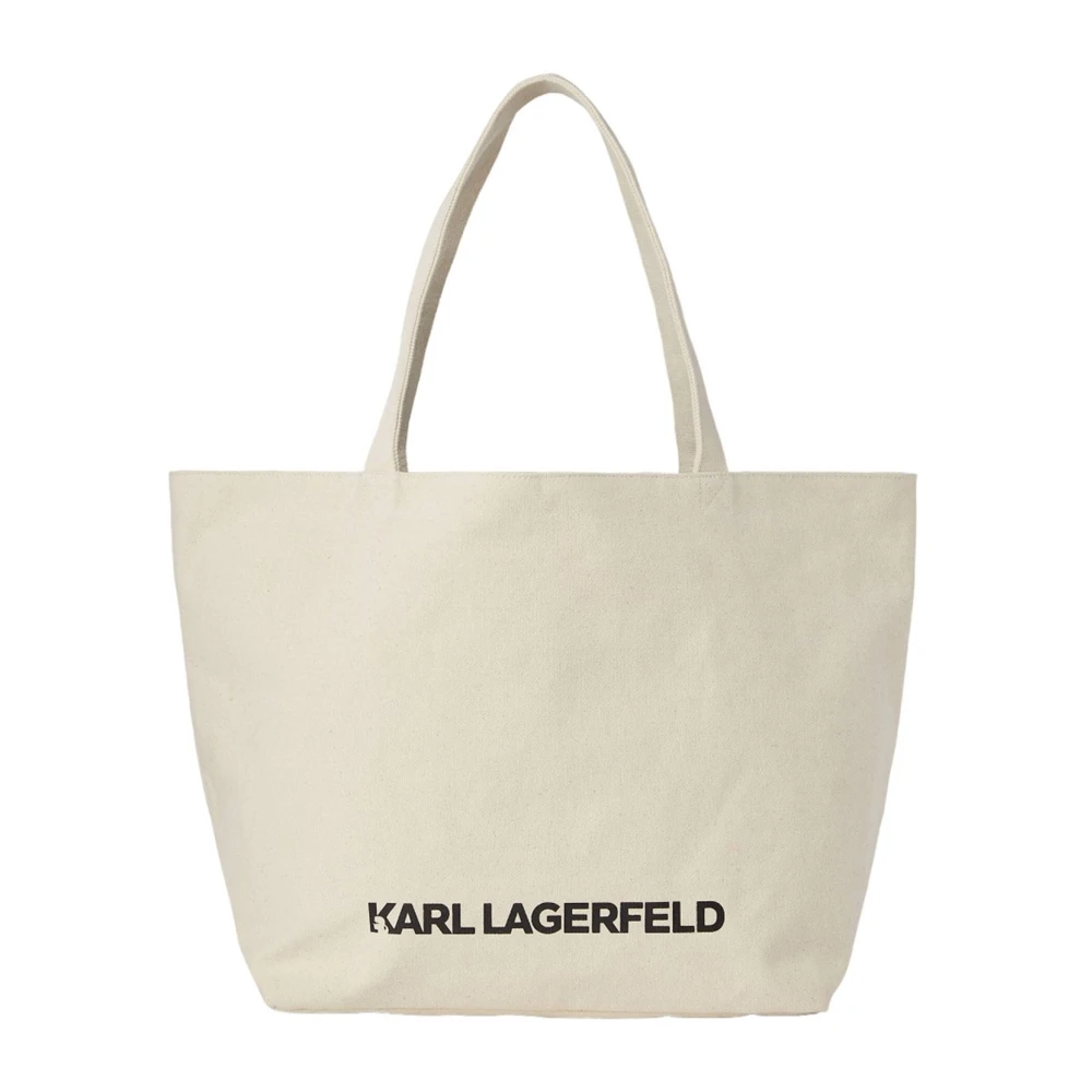 Karl Lagerfeld Beige Textiel Winkel Tas Beige Dames