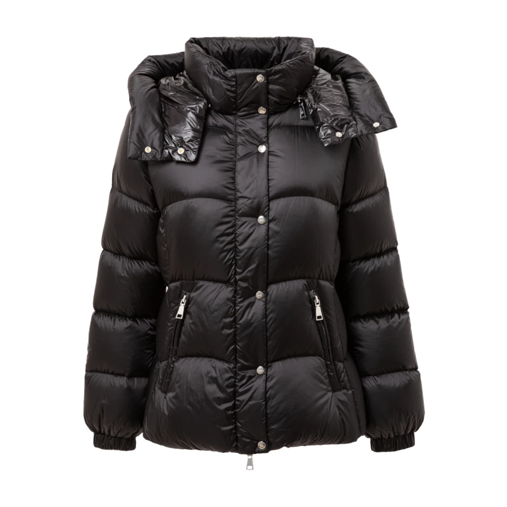 Add Gewatteerde jas met afneembare capuchon Black Dames