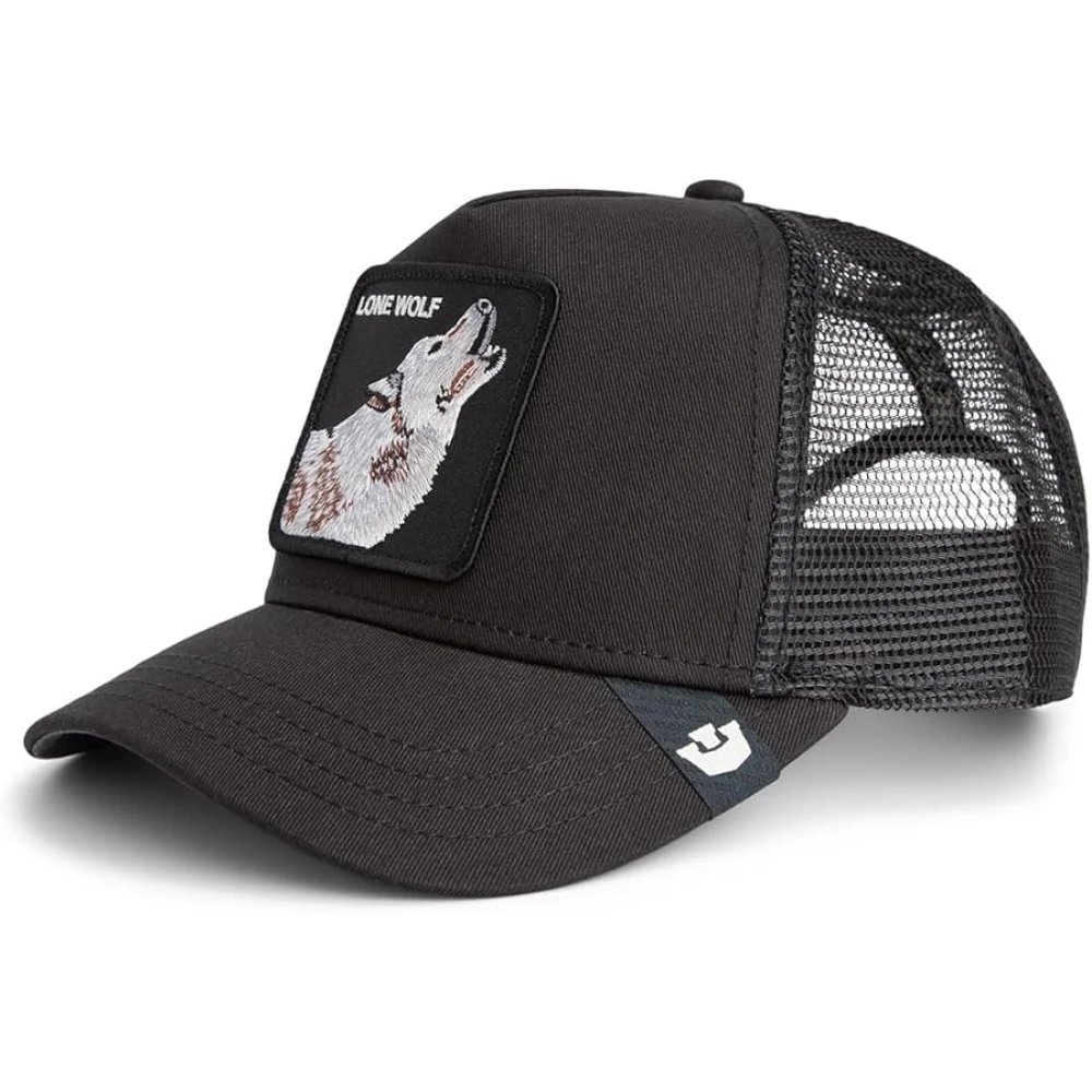 Goorin Bros Women's Black Trucker The Farm Classic Lupo The Lone Wolf