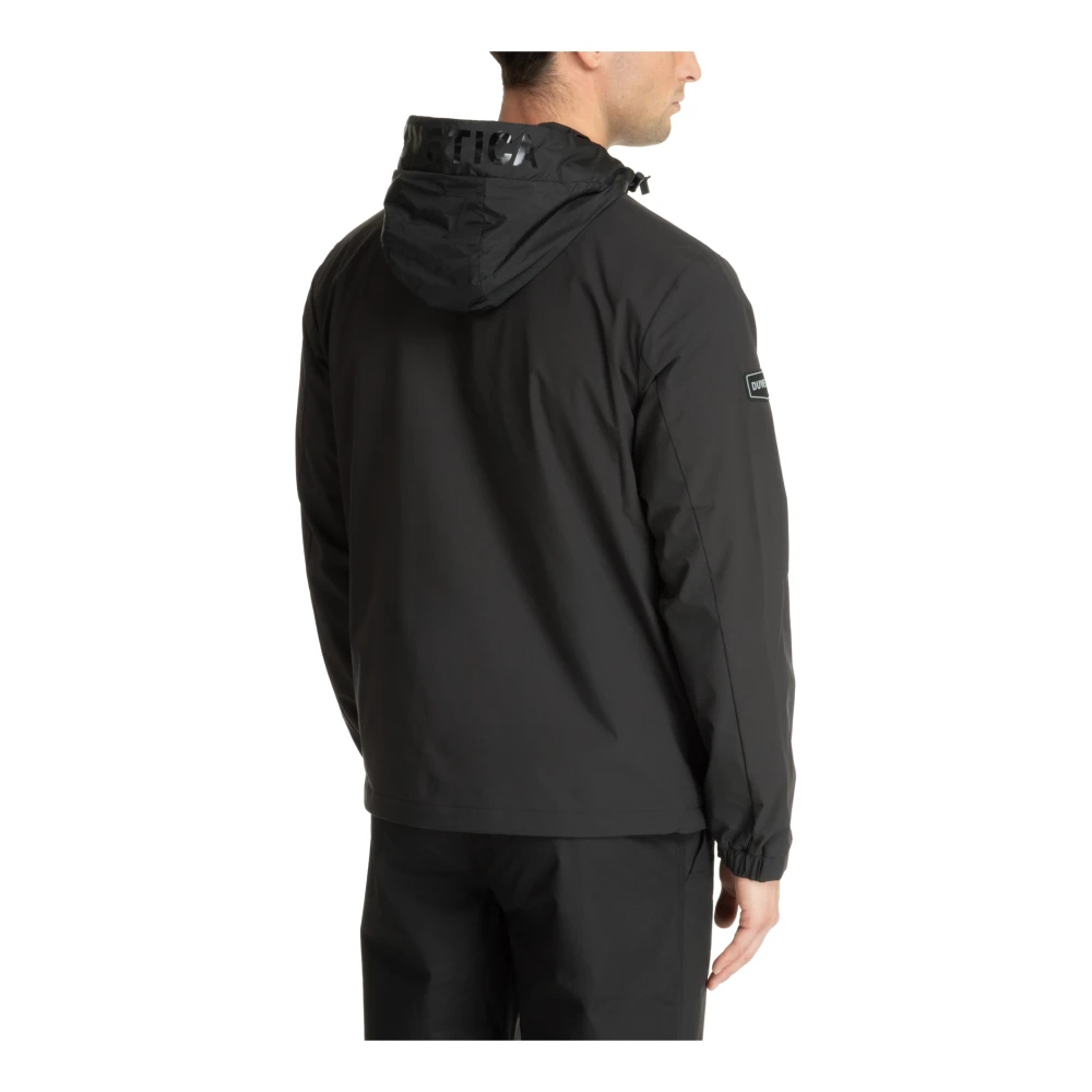duvetica Ritssluiting Hoodie Jas met Logo Black Heren