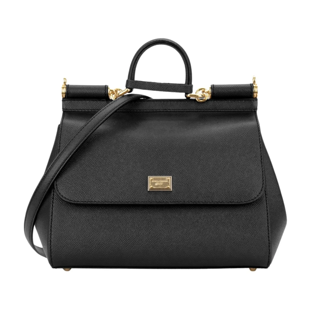 Dolce & Gabbana Black Cross Body Bags, Female, One Size, Sicily Shoulder Bag