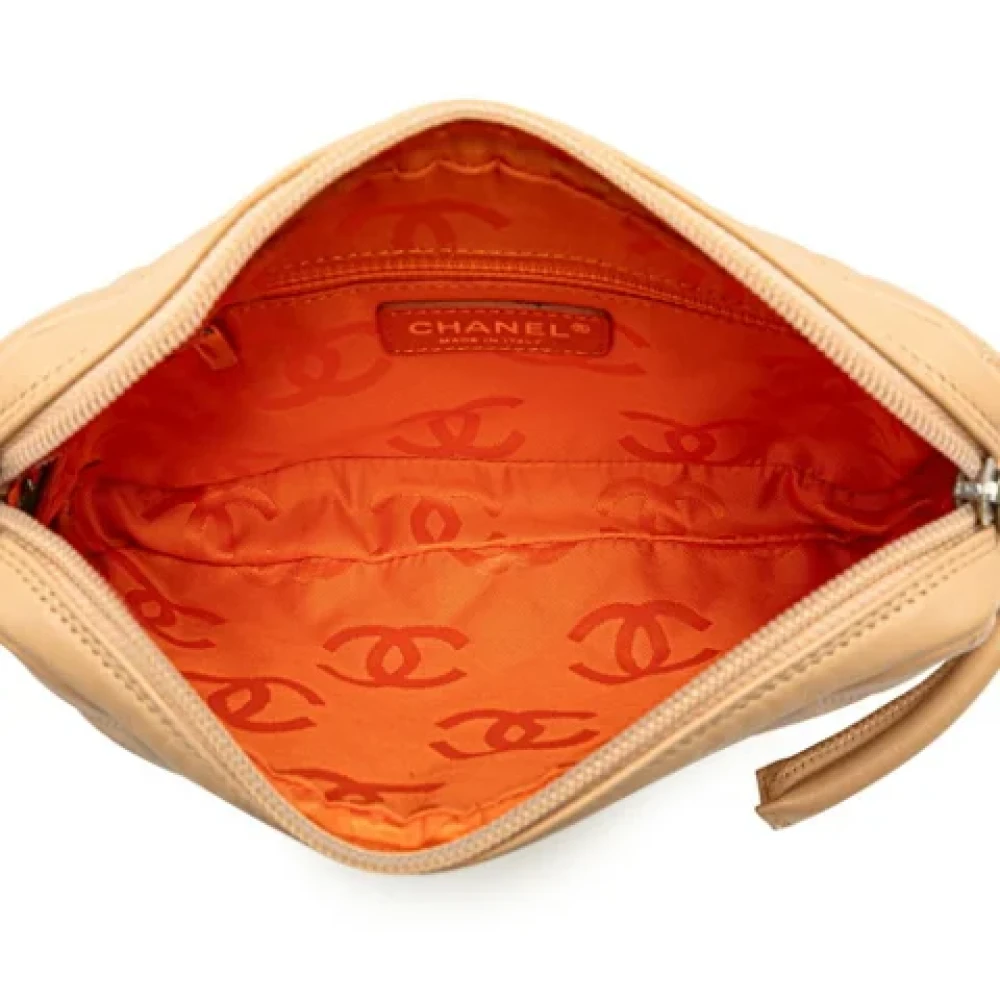 Chanel Vintage Pre-owned Leather chanel-bags Yellow Dames