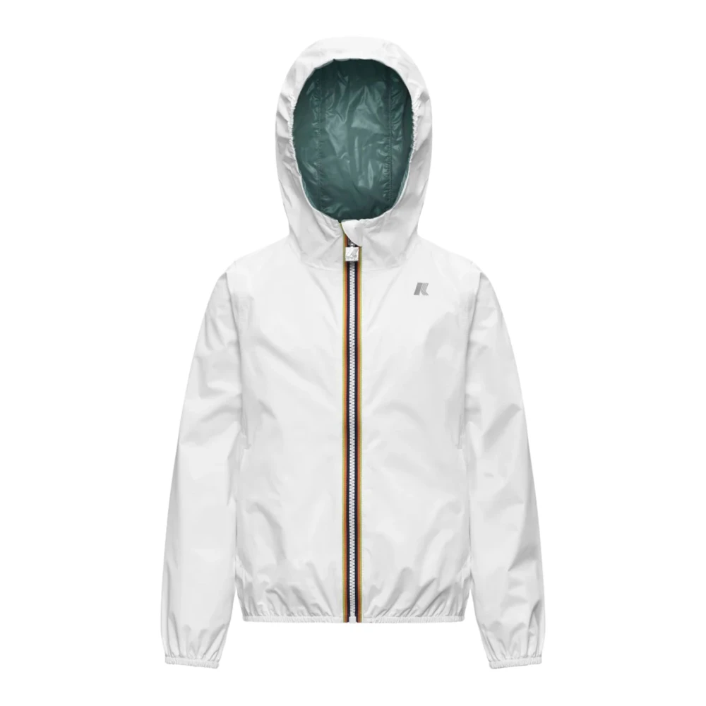 K-Way Girls White Light Jackets, 8 Y, P. Lily Plus.2 Reversible