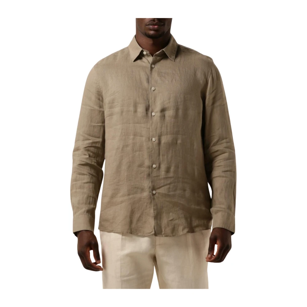 Drykorn Regular fit linnen overhemd met kentkraag model 'RAMIS'