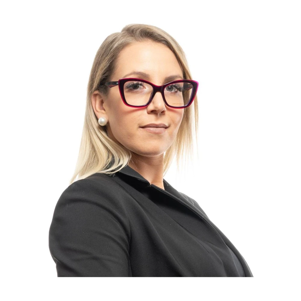 EMILIO PUCCI Paarse Dames Optische Frames Multicolor Dames