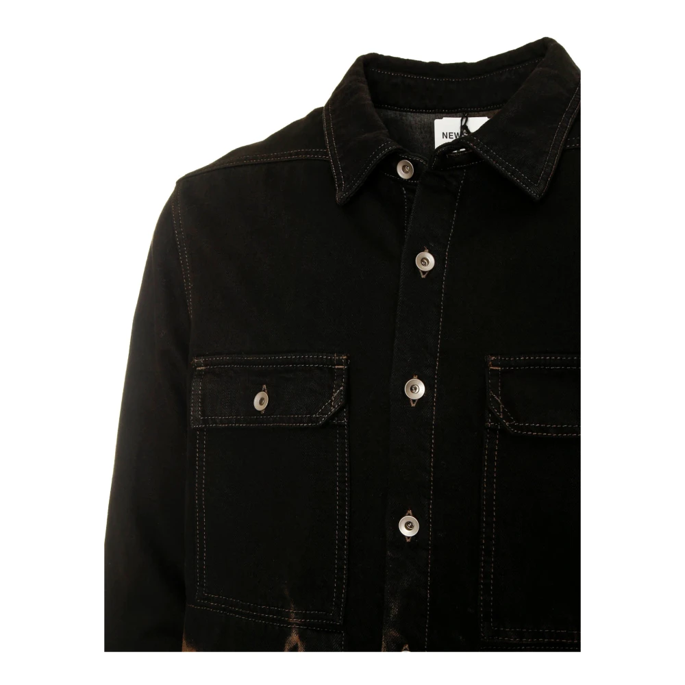 Rick Owens Denim Overshirt met Knoopsluiting Multicolor Heren