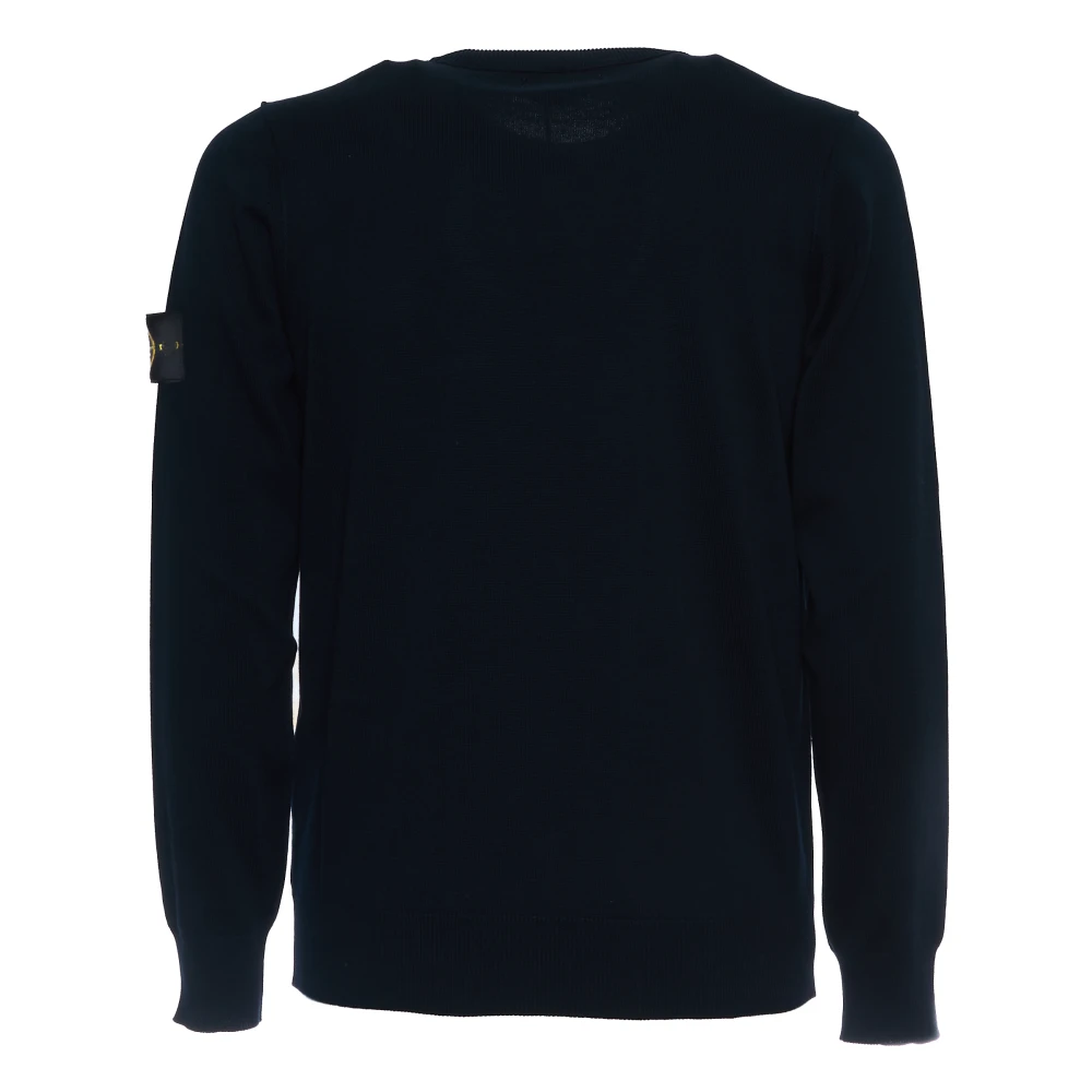 Stone Island Heren Crew Neck Sweater in Blauw Blue Heren