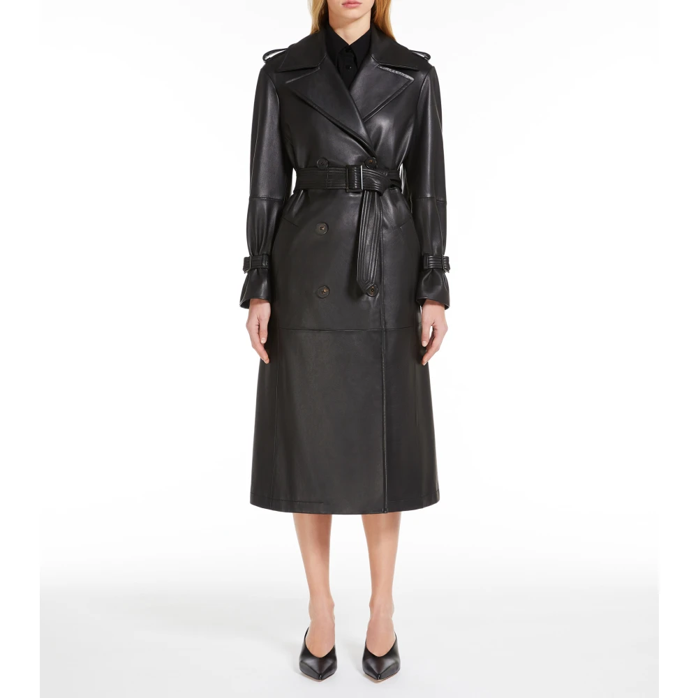 Max Mara Studio Zwarte Jassen voor Magiaro Stijl Black Dames
