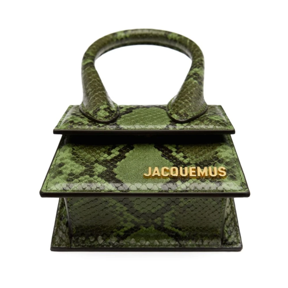 Jacquemus Mini Groene Snakeskin Tas Green Dames