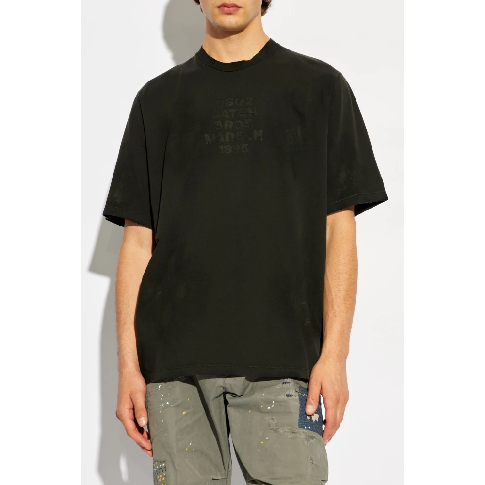 Dsquared2 Katoenen t-shirt Black Heren