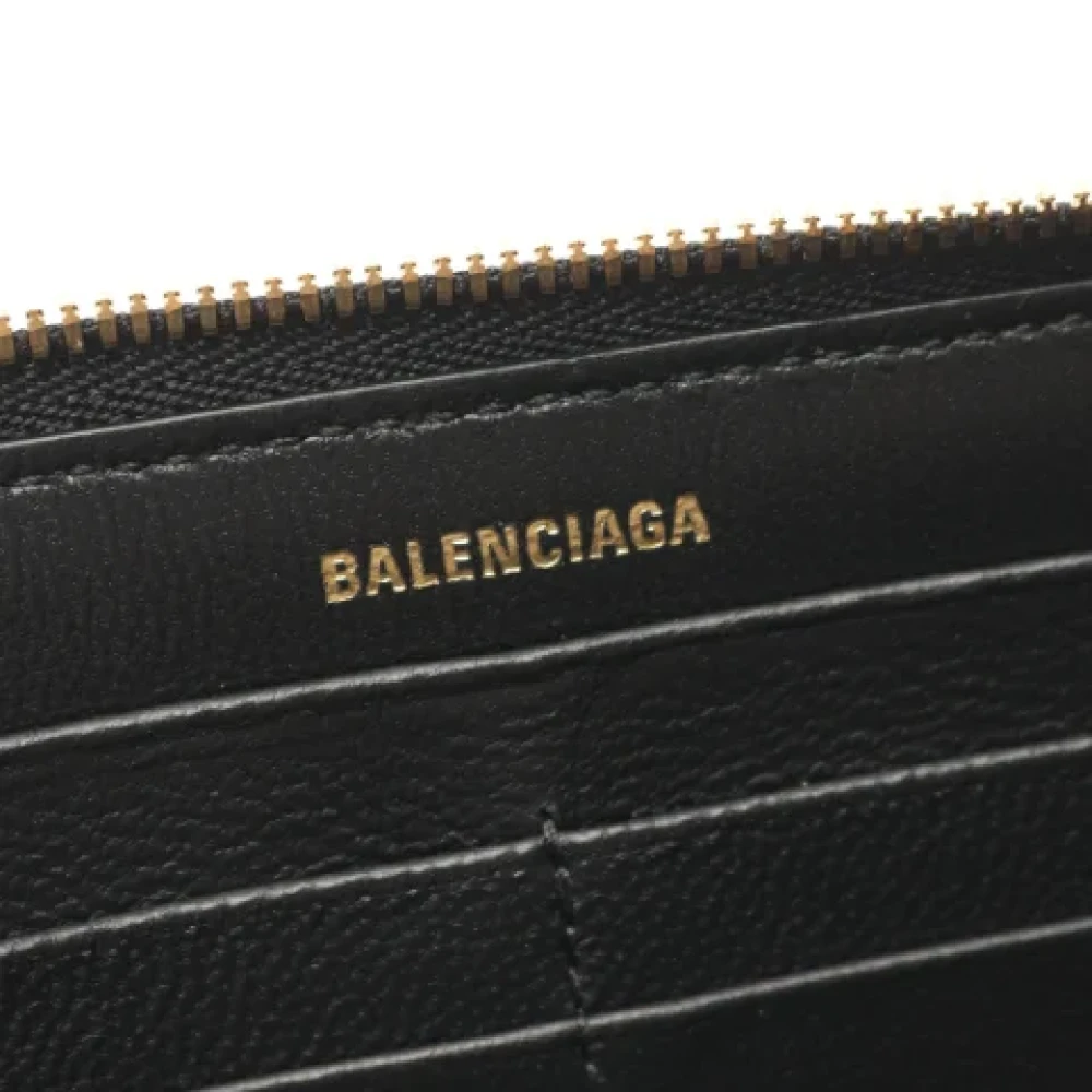 Balenciaga Vintage Pre-owned Leather wallets Black Dames