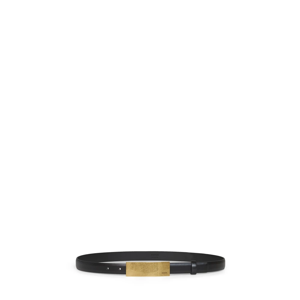 Khaite Women's Black Calf Leather Belt - Belts - 85 Cm - Accessories