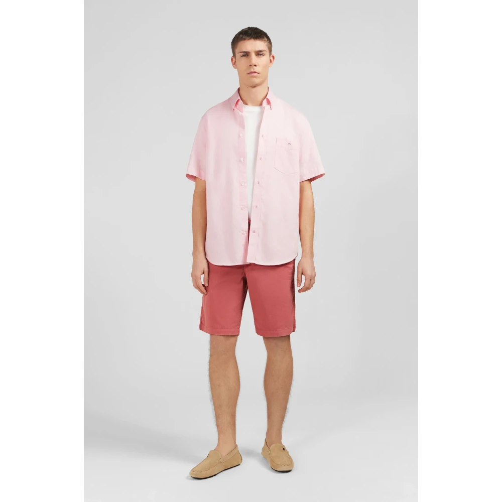 Eden Park Overhemd Sport Pink Heren