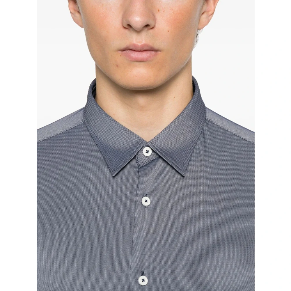 Hugo Boss Casual Katoenen Overhemd voor Mannen Blue Heren