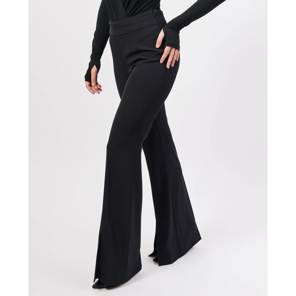 Jijil Zwarte Elastische Taille Slim Broek Black Dames