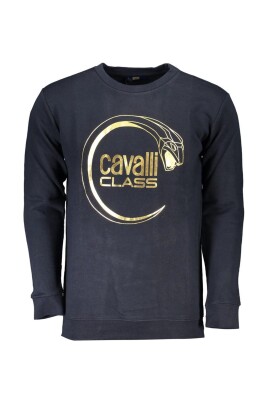 sweatshirt-bleu-avec-logo-imprime