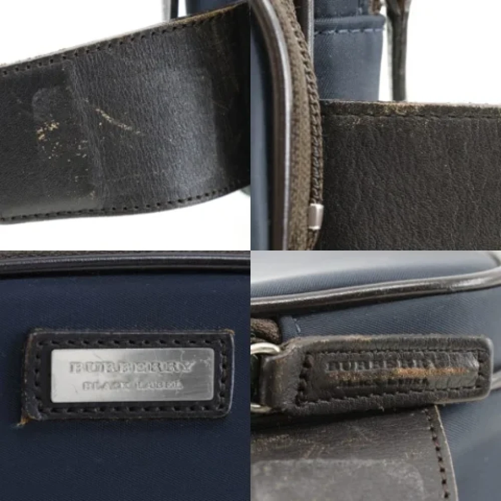 Burberry Vintage Pre-owned Nylon crossbody-bags Blue Dames