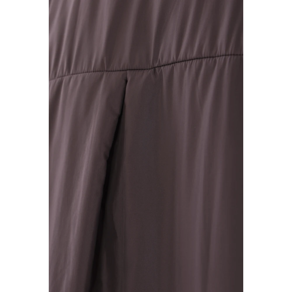 Aspesi Bruine Nylon Thermore Jas Shirt Brown Dames
