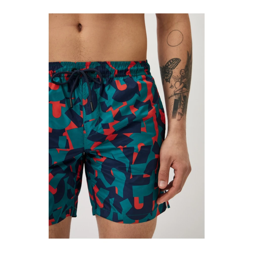 Bikkembergs Oranje Zwembroek met Binnenbroek Multicolor Heren