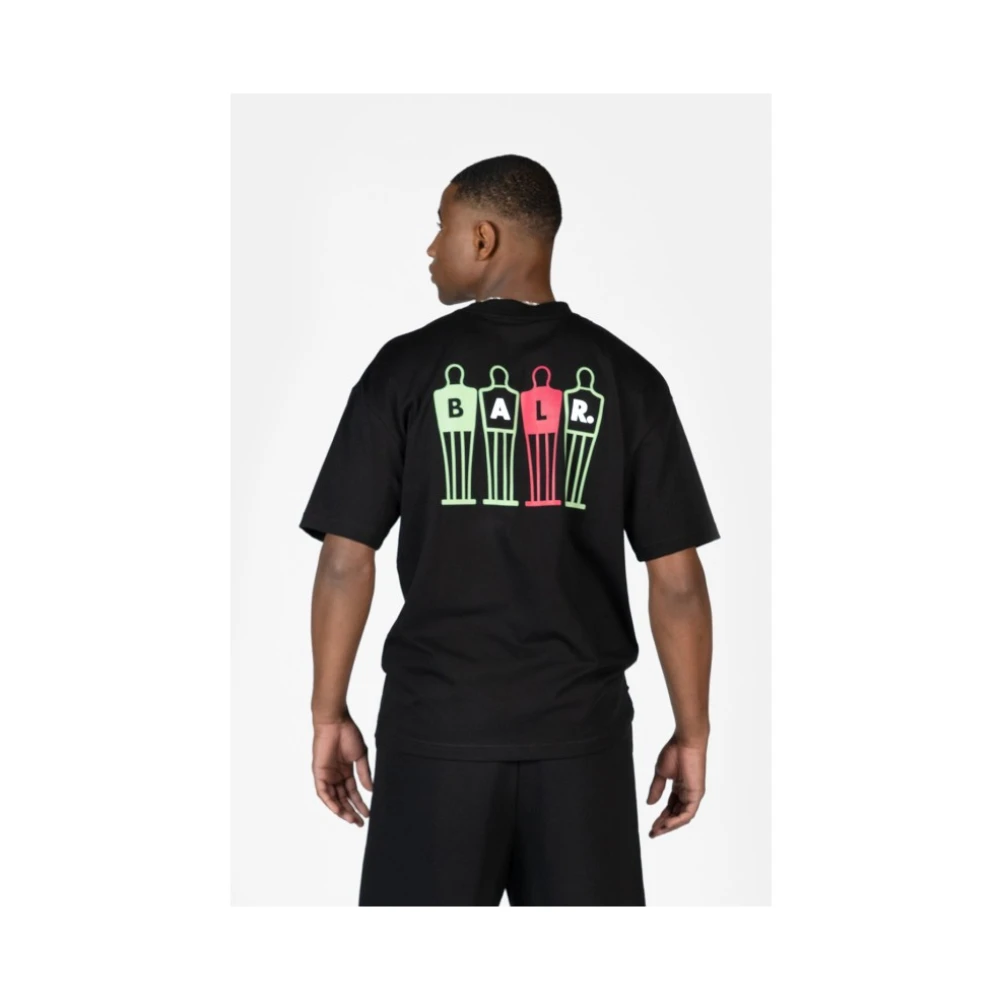 Balr. Box-fit katoenen t-shirt met logo Black Heren