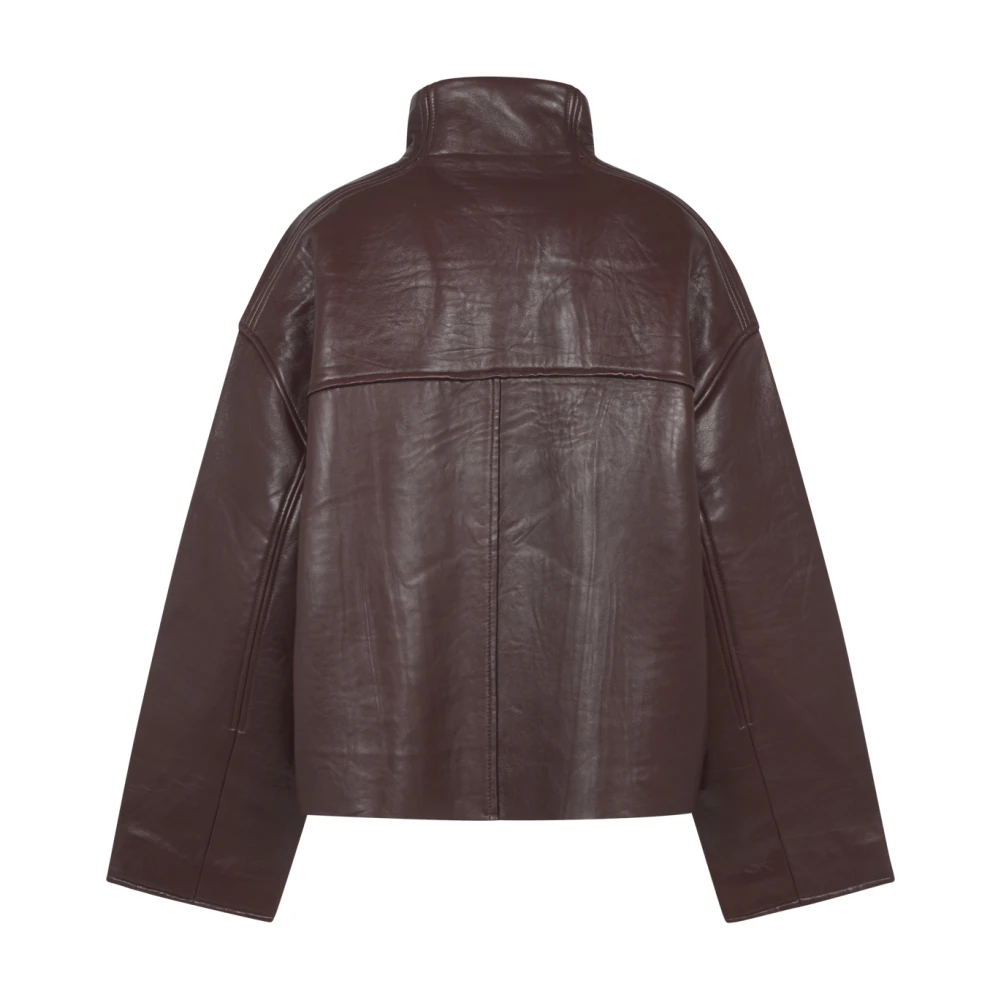 Remain Birger Christensen Leren jas Brown Dames