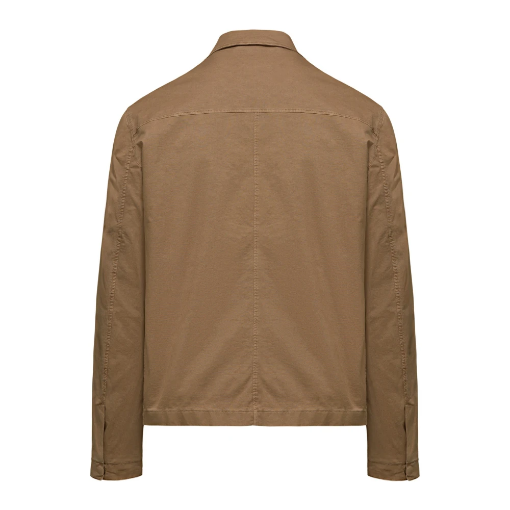 BomBoogie Katoenen Poplin Overshirt Beige Heren