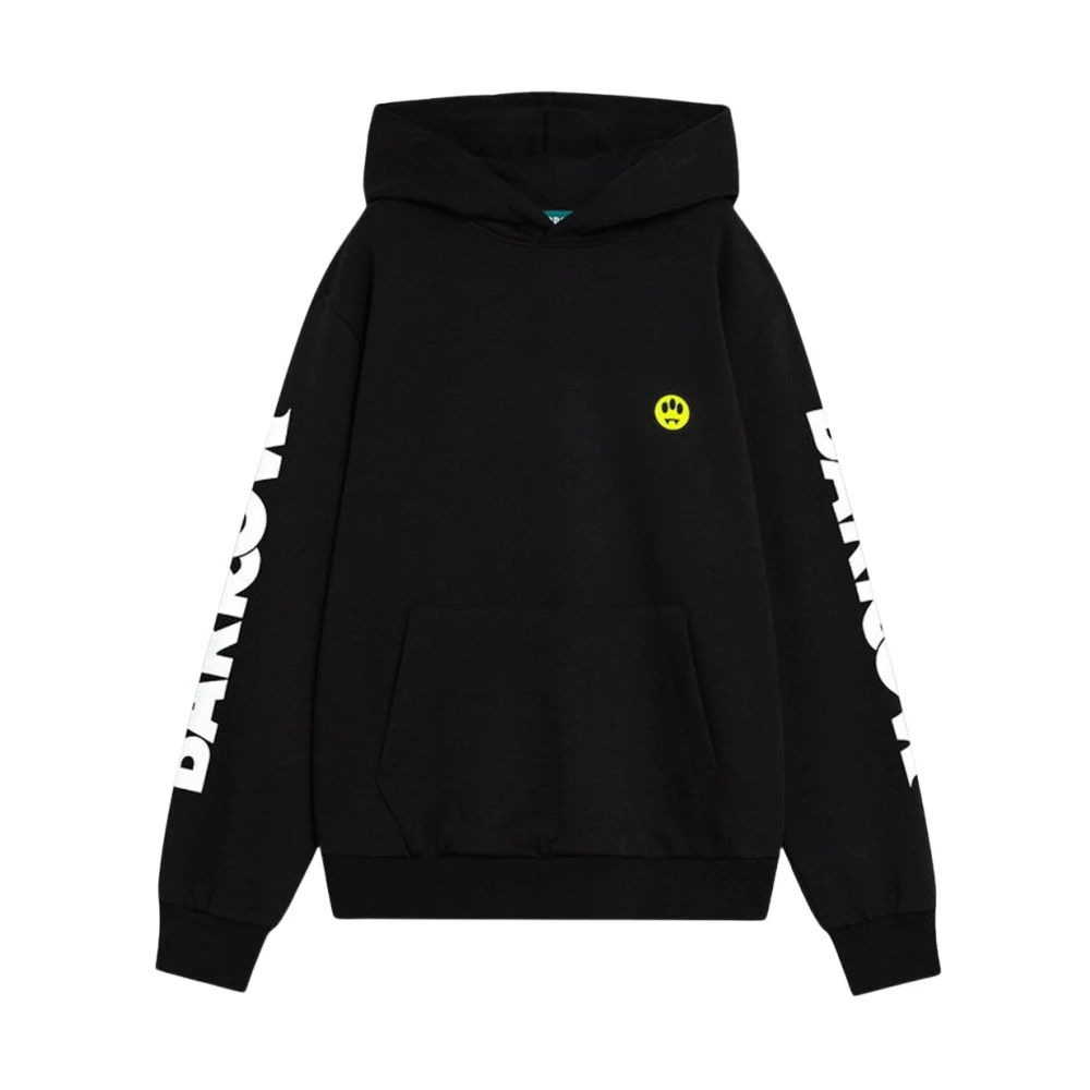 Barrow Men's Black Hoodies, M, Felpa Con Cappuccio