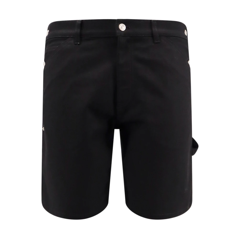Courrèges Zwarte Shorts met Ritssluiting en Knoopsluiting Black Heren
