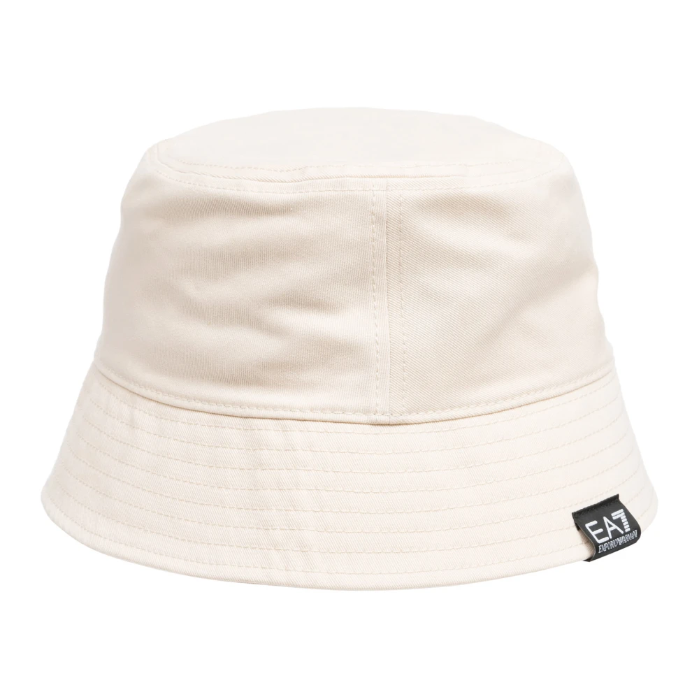 Emporio Armani EA7 Eenvoudige Logo Hoed Beige Heren