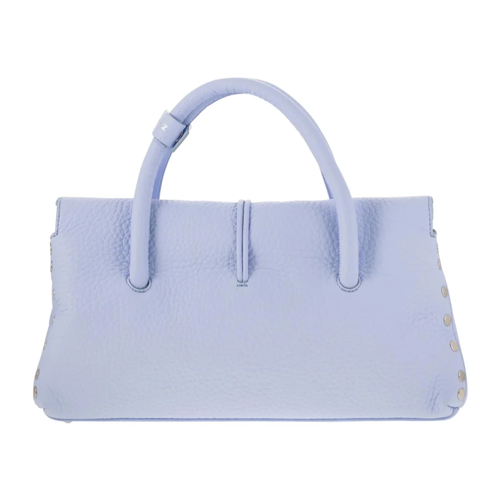 Zanellato Leren handtas met afneembare band Blue Dames