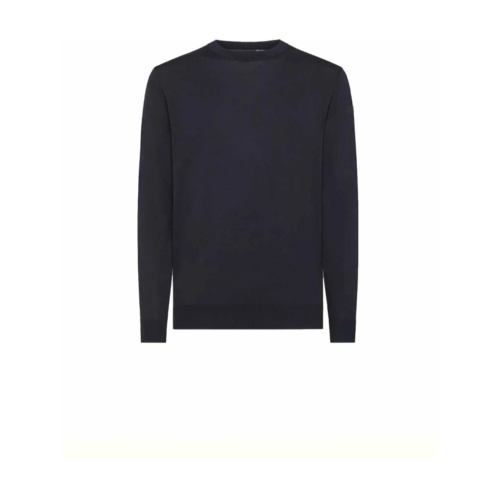 RRD Blauwe Ronde Gebreide Trui Blue Heren