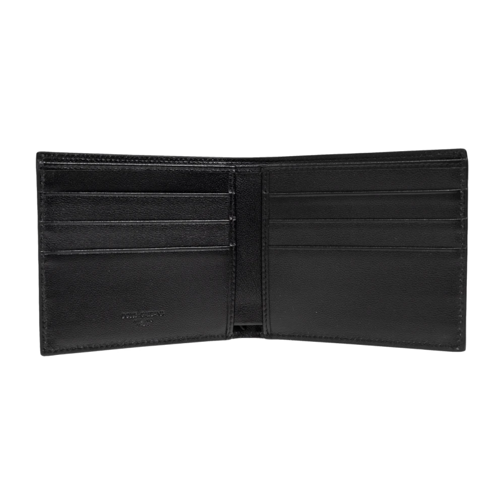 Dolce & Gabbana Leren portemonnee Black Heren
