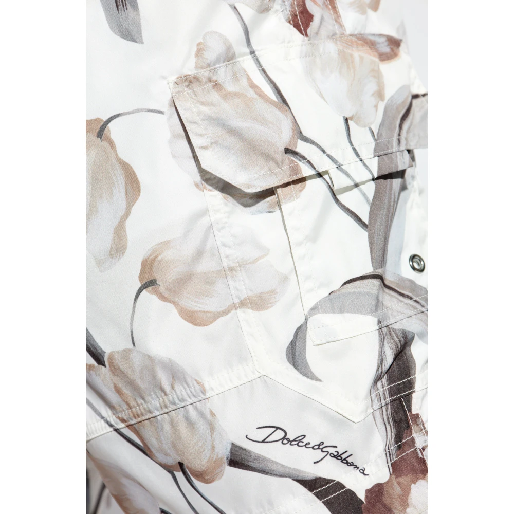 Dolce & Gabbana Vracht zwemshorts White Heren