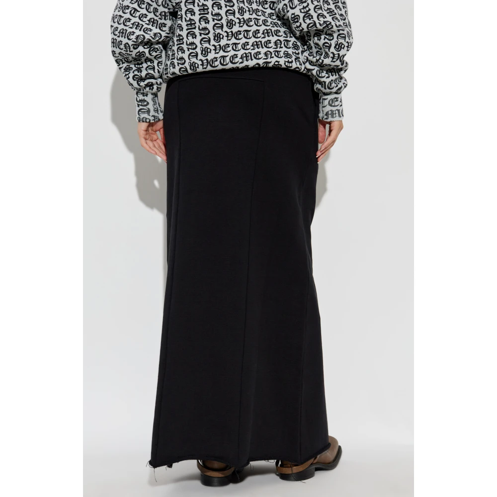 Vetements Rok met logo Black Dames