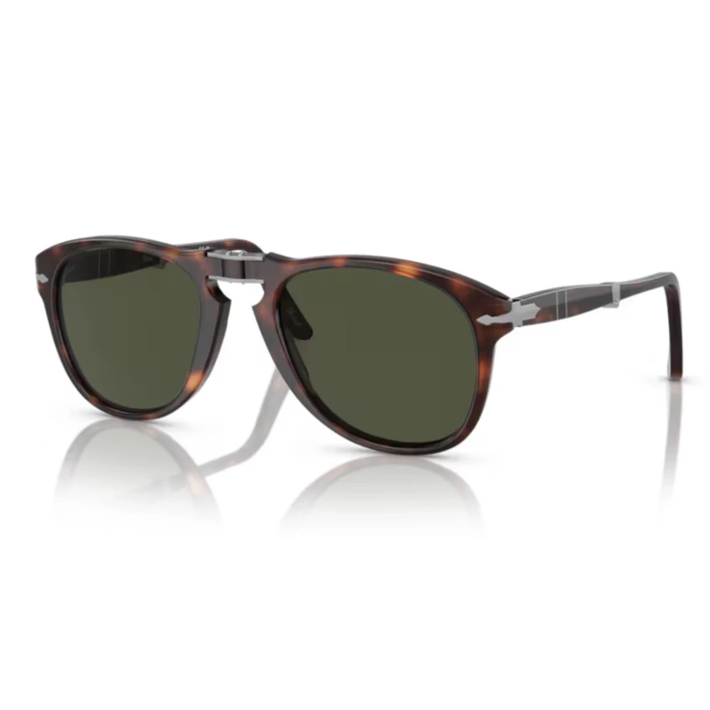 Persol Men's Brown Aviator Havana Green Sunglasses In - Image 4