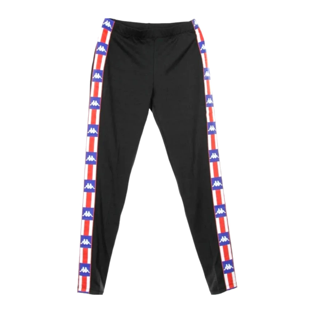 Kappa Donna Nero Pantaloni, M, New,