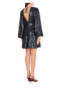 sequin-v-neck-jurk-met-lange-mouwen