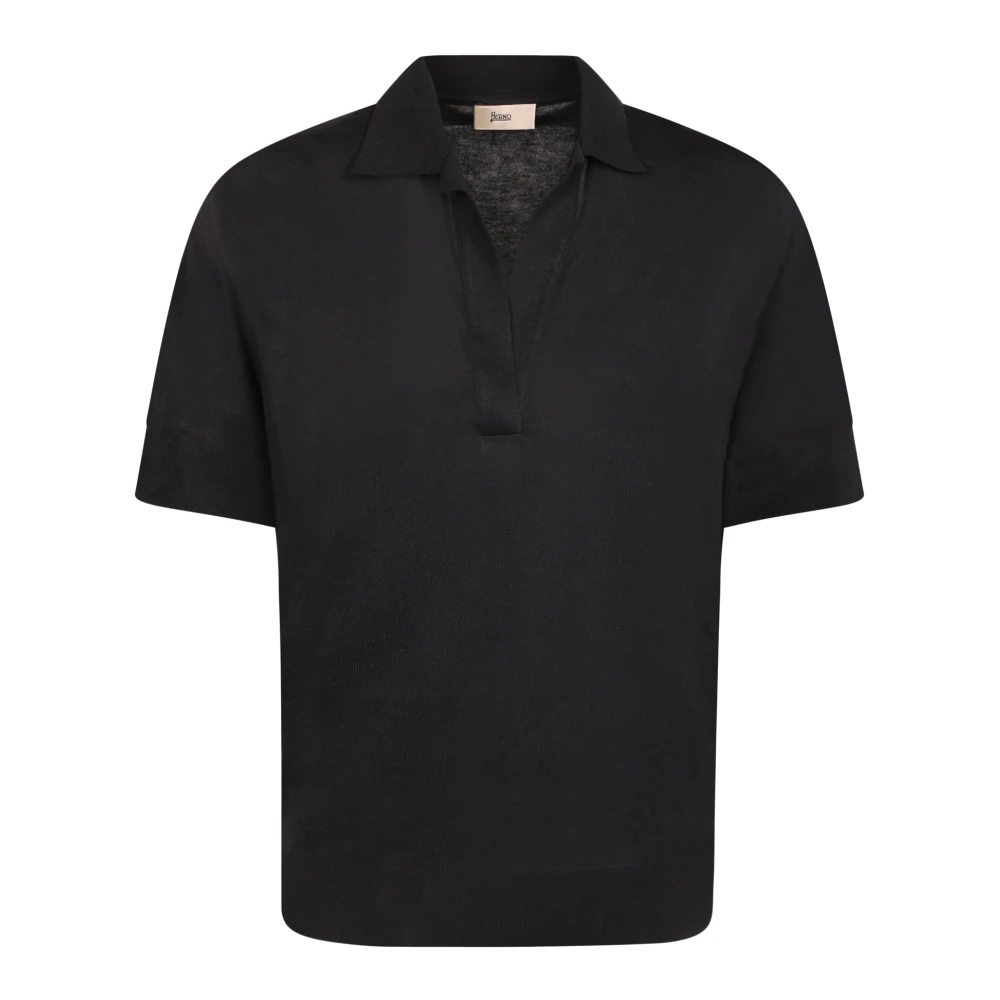 Herno Mujer Negro Camisetas, Talla: L