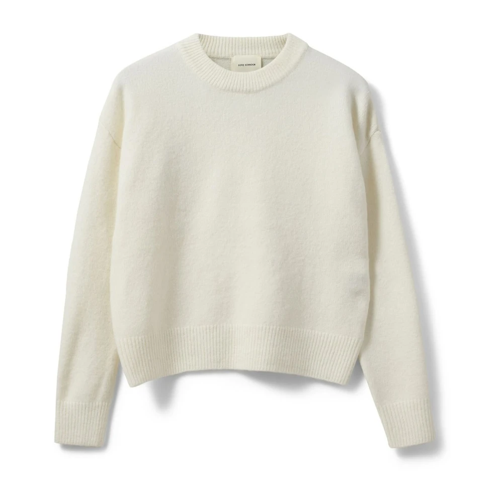 Sofie Schnoor Off White Sweater Nimasw Silhouet White Dames