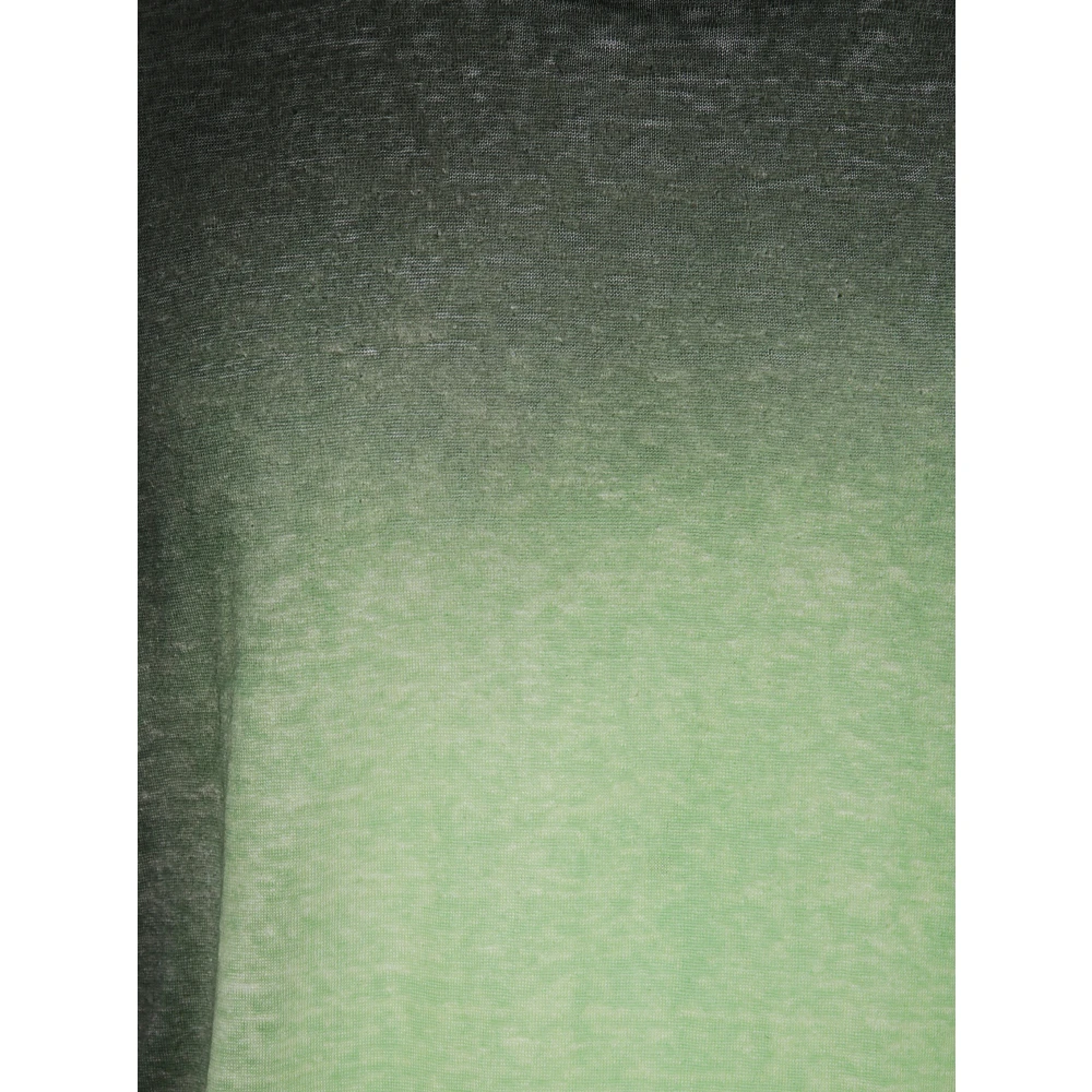 Avant Toi Linnen T-shirt met korte mouwen Green Heren