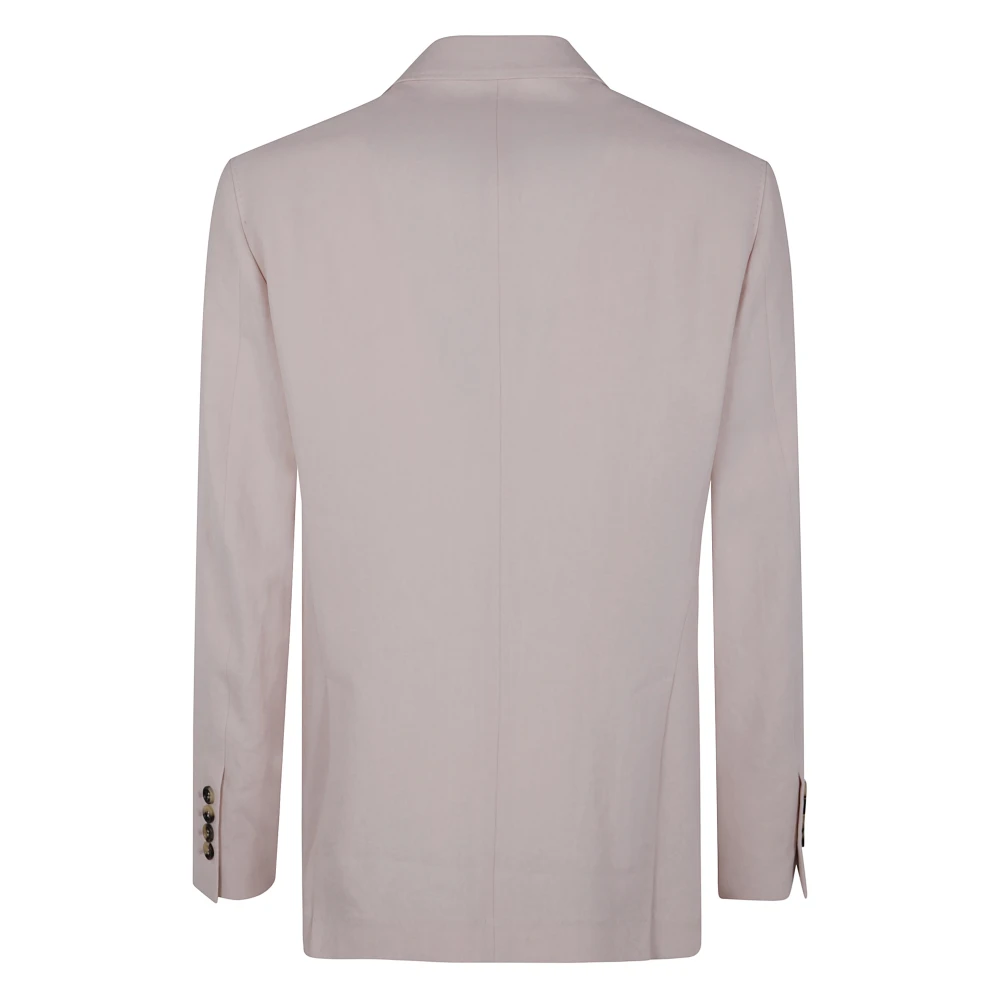 BRUNELLO CUCINELLI Elegant Double Breast Suit Pink Heren