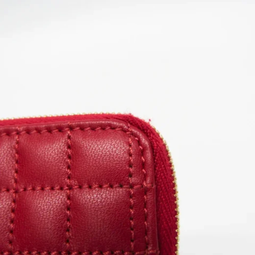Celine Vintage Pre-owned Leather clutches Red Dames