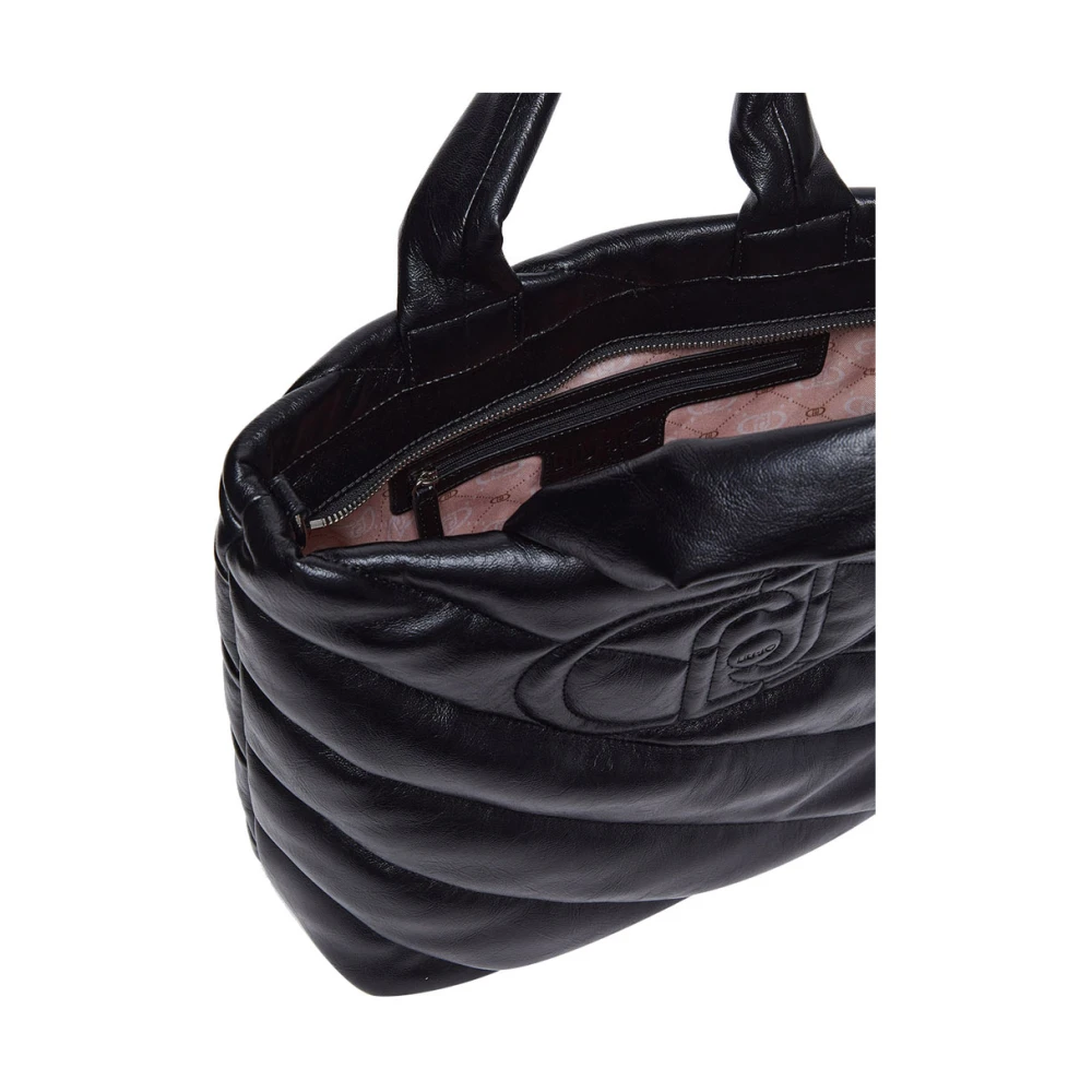 Liu Jo Zwarte handtas met gouden details Black Dames